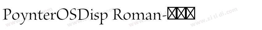 PoynterOSDisp Roman字体转换